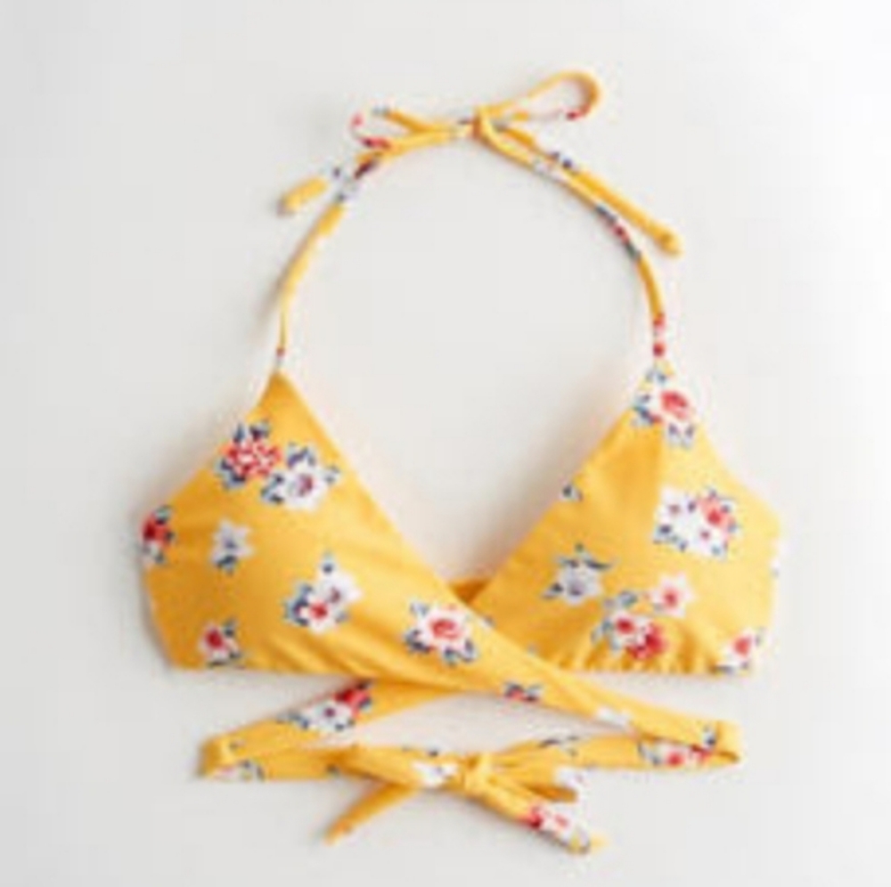 Hollister wrap triangle bikini top